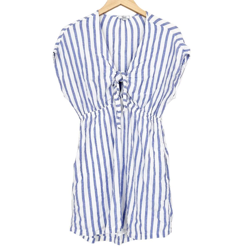 Rails Charlotte Grenadines Stripe Blue White Dress Sz S